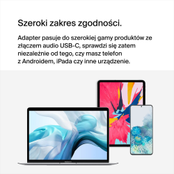 Belkin Adapter 2/USB-C do audio i ładowania PD 60W, biały | PartsPC.pl