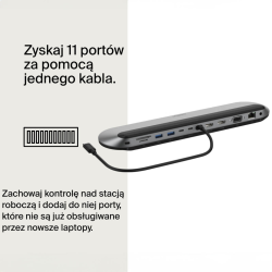 Belkin Stacja dokująca 11w1 USB-C, 2x HDMI 4K, PD 100W | PartsPC.pl