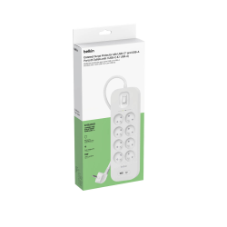 Belkin Listwa zasilająca przeciwprzepięciowa 900J, 8... | PartsPC.pl