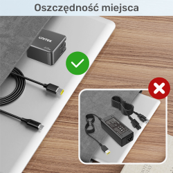 Kabel zasilający do Lenovo 65W USB-C - DC11*4,5mm | PartsPC.pl