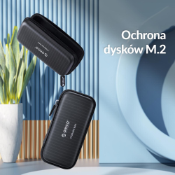 Orico Etui na dysk zewnętrzny M.2, czarne | PartsPC.pl