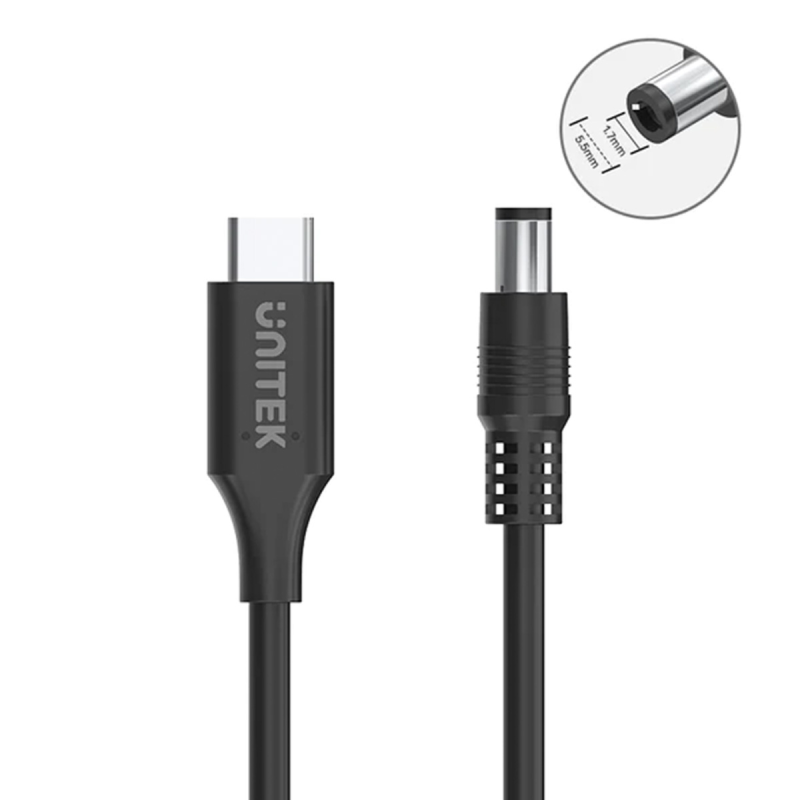 Kabel zasilający do laptopa Acer 65W USB-C - DC5,5 | PartsPC.pl