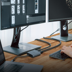 Unitek Adapter USB-C na 2x port DP 1.4 8K 60Hz | PartsPC.pl