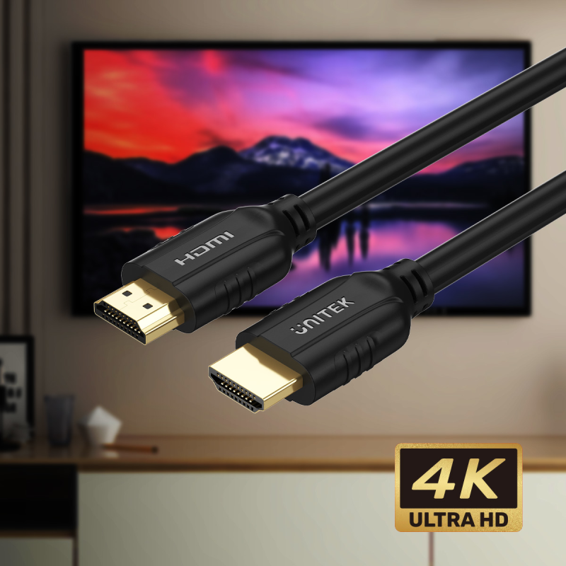 Unitek Kabel HDMI 2.0 4K 60Hz 3m - Kable komputerowe i AV | PartsPC.pl