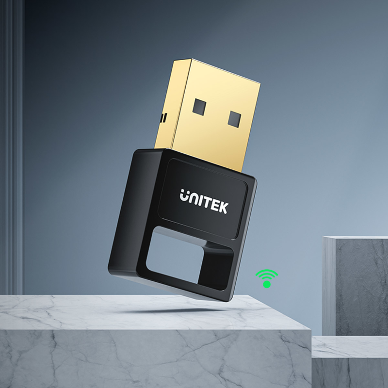 Unitek Adapter Bluetooth 5.3 BLE USB-A czarny | PartsPC.pl