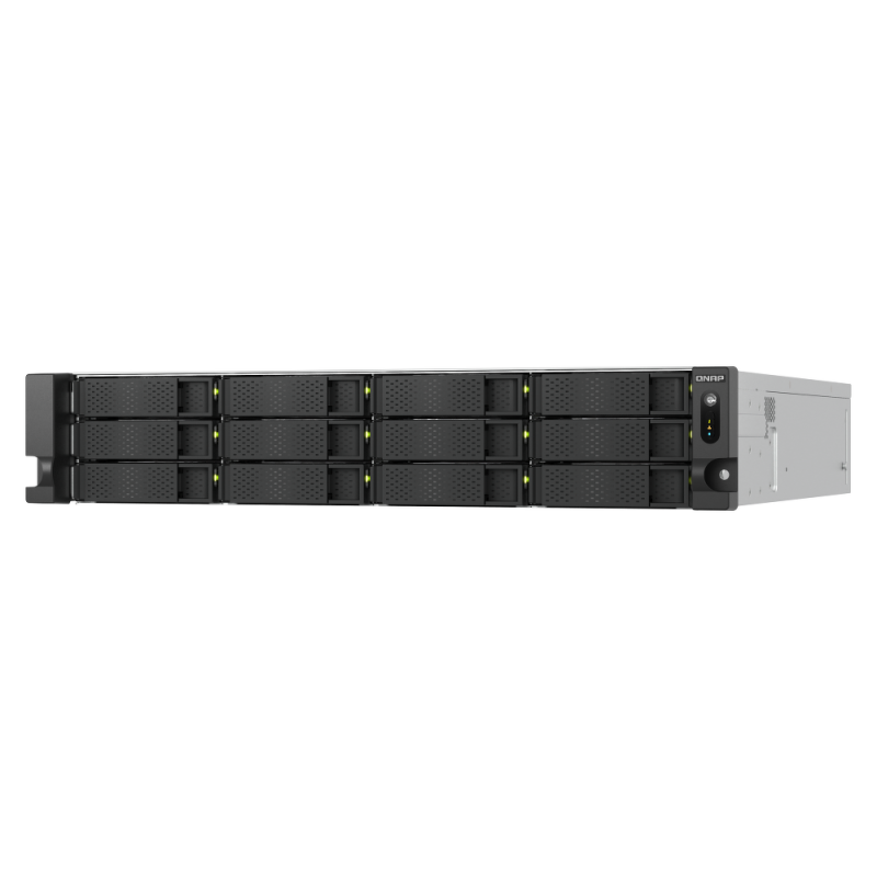 QNAP TS-h1277AXU-RP-R7-32G | 12-zatokowy serwer NAS, AMD Ryzen, 32GB RAM, 2x 10Gb Base-T, RP, RACK