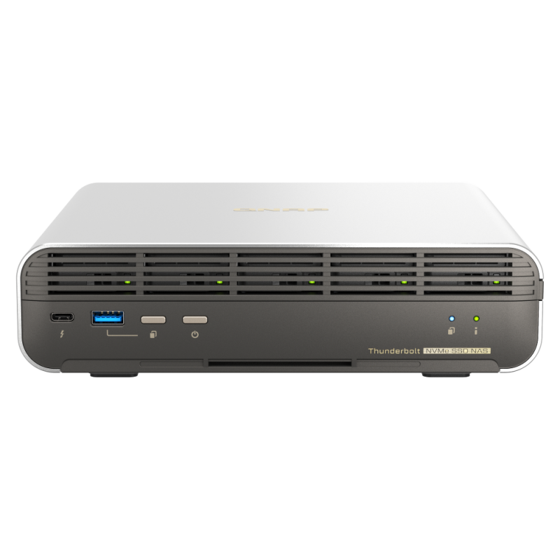 QNAP TBS-h574TX-i5-16G | 5-zatokowy serwer NASbook, Intel, 16GB RAM, 1x 10GBASE-T 1x 2.5GbE, Compact