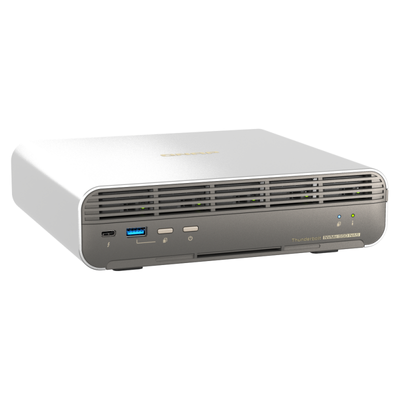 QNAP TBS-h574TX-i5-16G | 5-zatokowy serwer NASbook, Intel, 16GB RAM, 1x 10GBASE-T 1x 2.5GbE, Compact