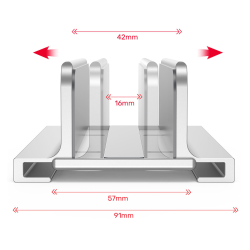 Unitek Stojak na laptopa, pionowy, aluminium | PartsPC.pl