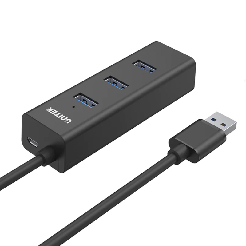 Unitek Aktywny hub USB-A 5Gbps, 4 porty USB-A | PartsPC.pl