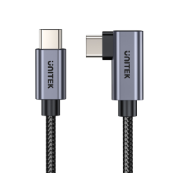 Unitek Kabel USB-C kątowy 90° PD100W 1m | PartsPC.pl