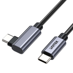 Unitek Kabel USB-C kątowy 90° PD100W 3m | PartsPC.pl