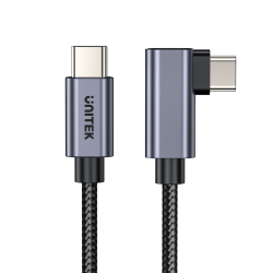 Unitek Kabel USB-C kątowy 90° PD100W 5m | PartsPC.pl