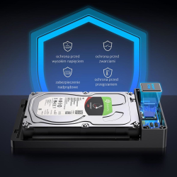 Orico Obudowa dysku SATA 3,5'' USB 5Gbps - Akcesoria | PartsPC.pl