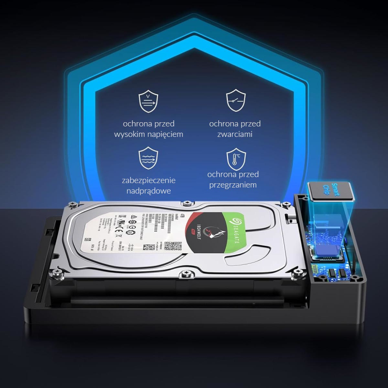 Orico Obudowa dysku SATA 3,5'' USB 5Gbps - Akcesoria | PartsPC.pl