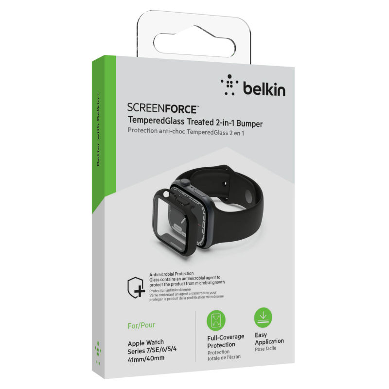 Belkin Szkło ochronne + Etui Apple Watch 2w1, 40mm/41mm... | PartsPC.pl