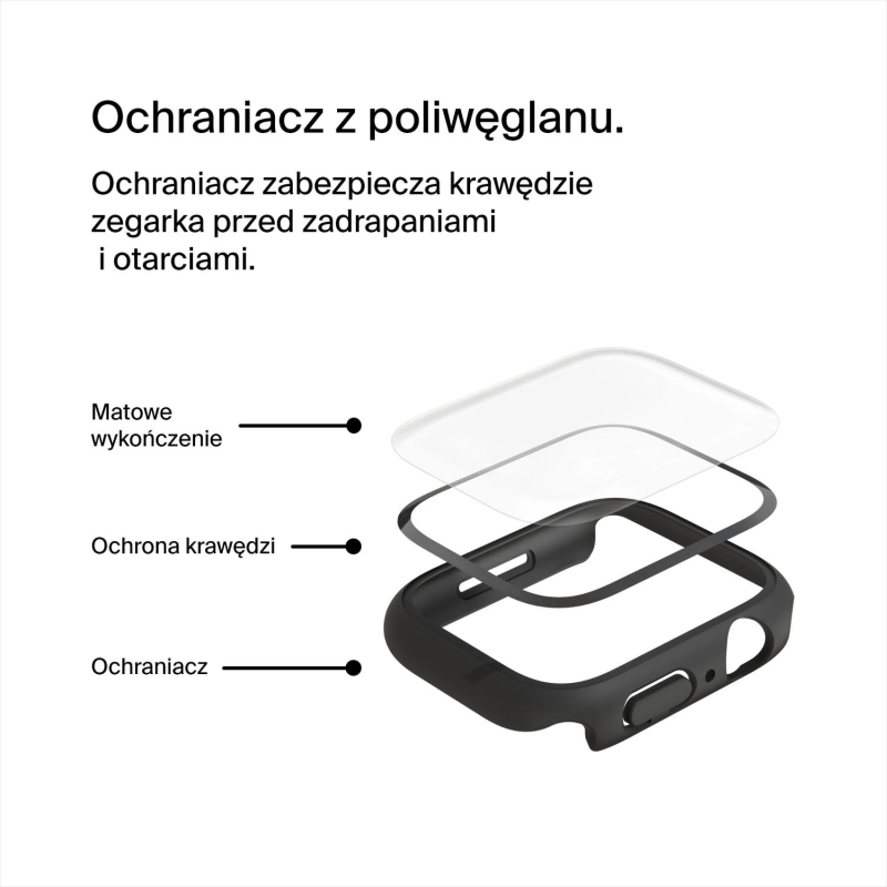 Belkin Szkło ochronne + Etui Apple Watch 2w1, 40mm/41mm... | PartsPC.pl