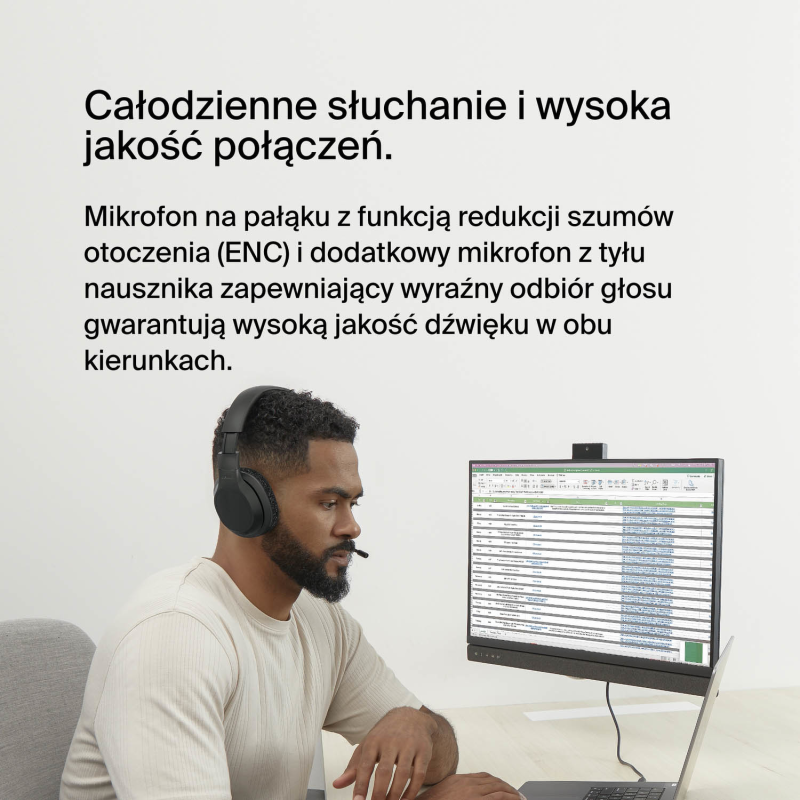 Belkin Słuchawki nauszne, bezprzewodowe, z mikrofonem... | PartsPC.pl