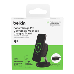 Belkin Ładowarka magnetyczna, Qi2 15W, czarna | PartsPC.pl