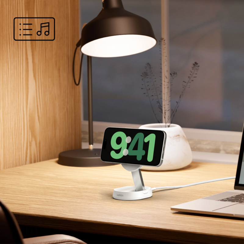 Belkin Ładowarka magnetyczna, Qi2 15W, biała | PartsPC.pl