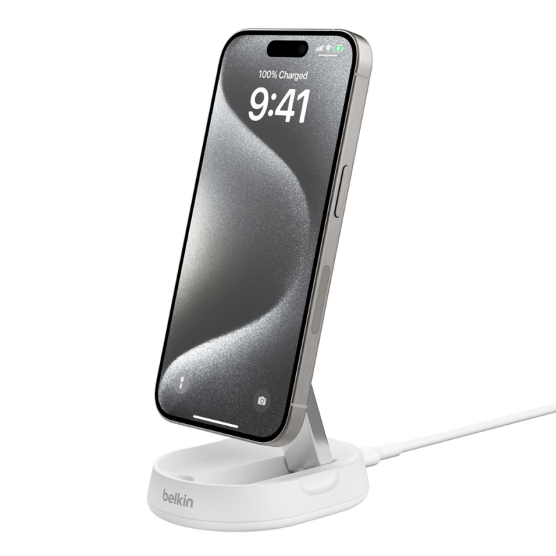 Belkin Ładowarka magnetyczna, Qi2 15W, biała | PartsPC.pl