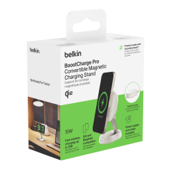 Belkin Ładowarka magnetyczna, Qi2 15W, zasilacz, biała | PartsPC.pl