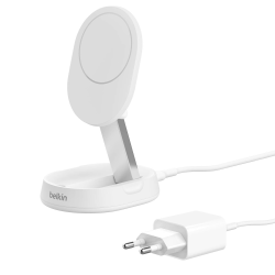 Belkin Ładowarka magnetyczna, Qi2 15W, zasilacz, biała | PartsPC.pl