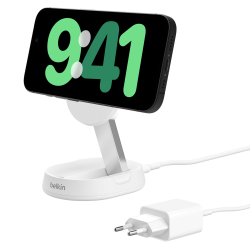 Belkin Ładowarka magnetyczna, Qi2 15W, zasilacz, biała | PartsPC.pl