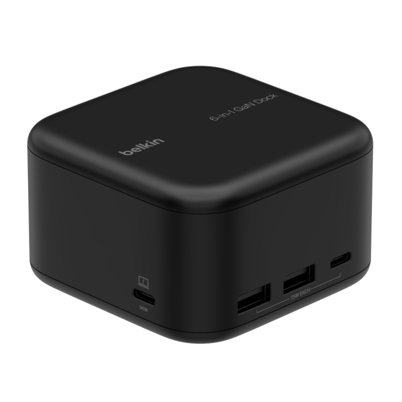 Belkin Stacja dokująca 6w1, GaN PD 130W, 2x USB-A... | PartsPC.pl