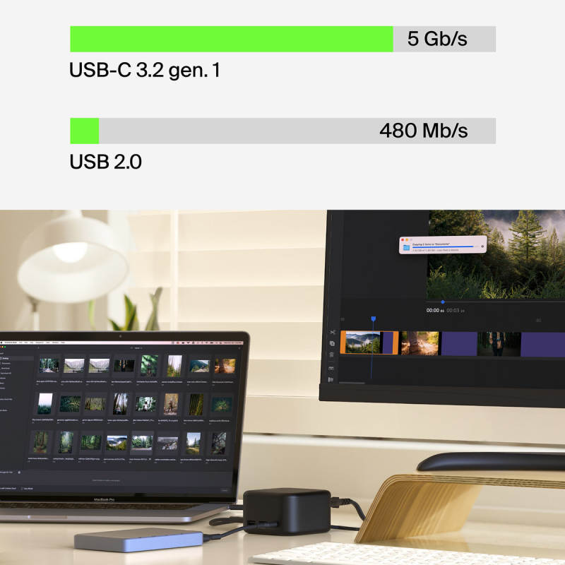 Belkin Stacja dokująca 6w1, GaN PD 130W, 2x USB-A... | PartsPC.pl