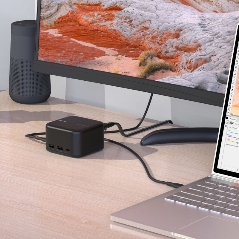 Belkin Stacja dokująca 6w1, GaN PD 130W, 2x USB-A... | PartsPC.pl