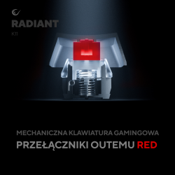 Rampage Klawiatura Mechaniczna RADIANT K11 RGB PUDDING... | PartsPC.pl