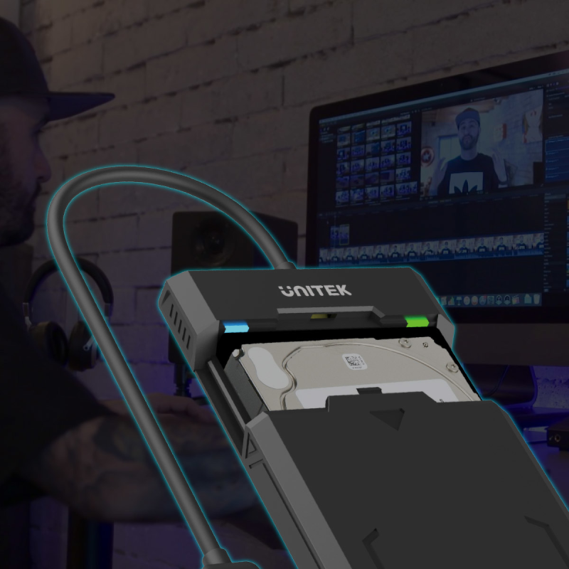 Unitek Obudowa USB-C 5Gbps HDD/SSD SATA UASP - Akcesoria | PartsPC.pl