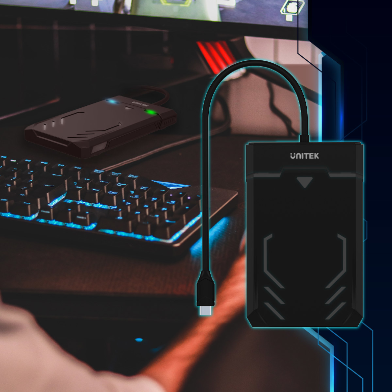 Unitek Obudowa USB-C 5Gbps HDD/SSD SATA UASP - Akcesoria | PartsPC.pl
