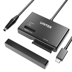 Unitek Mostek USB-C na dyski SATA i M.2 MVMe | PartsPC.pl