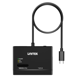 Unitek Mostek USB-C na dyski SATA i M.2 MVMe | PartsPC.pl