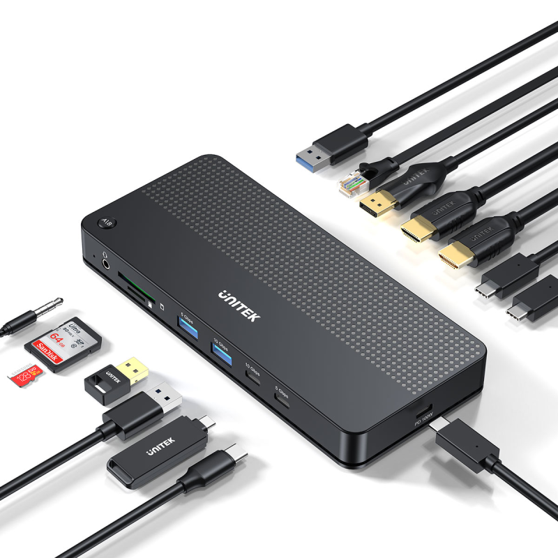 Unitek Przełącznik KVM 2 komputery 2 monitory 4K | PartsPC.pl