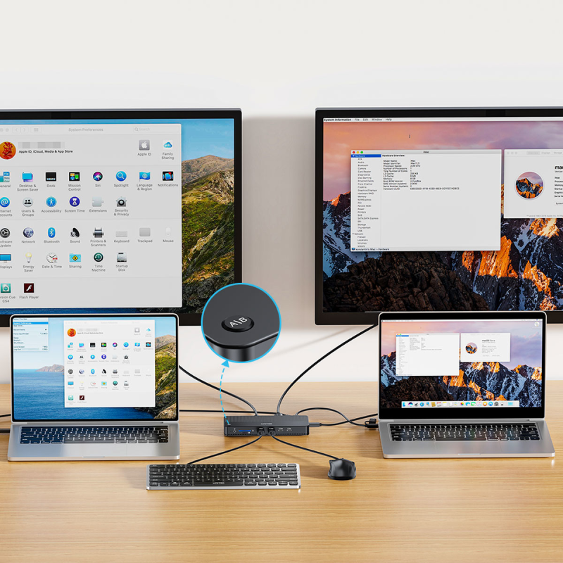 Unitek Przełącznik KVM 2 komputery 2 monitory 4K | PartsPC.pl