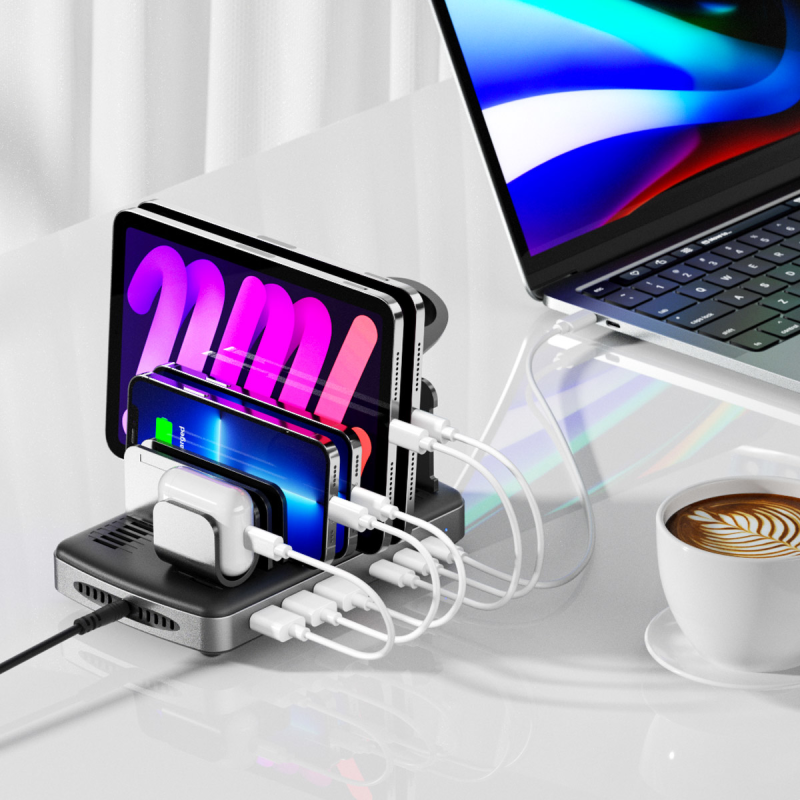 Unitek Stacja ładująca 3 x USB-A 20W, 3 x USB-C PD 60W... | PartsPC.pl