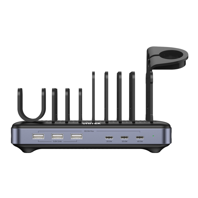 Unitek Stacja ładująca 3 x USB-A 20W, 3 x USB-C PD 60W... | PartsPC.pl