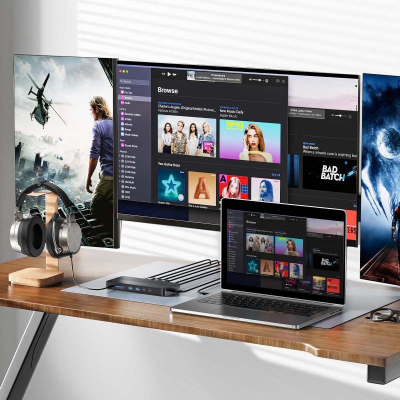 Unitek Stacja dokująca 13w1 MST HDMI DP 8K PD 100W | PartsPC.pl