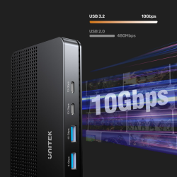 Unitek Stacja dokująca 13w1 MST HDMI DP 8K PD 100W | PartsPC.pl