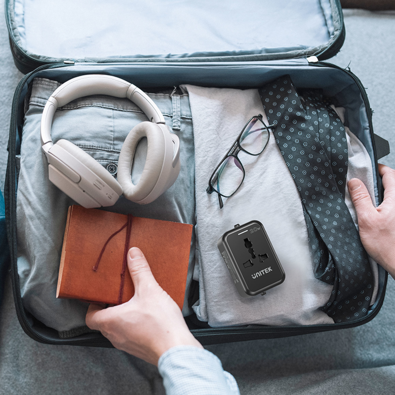 Unitek Ładowarka podróżna EU/US/UK/AUS PD 20 W | PartsPC.pl