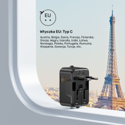 Unitek Ładowarka podróżna EU/US/UK/AUS PD 20 W | PartsPC.pl
