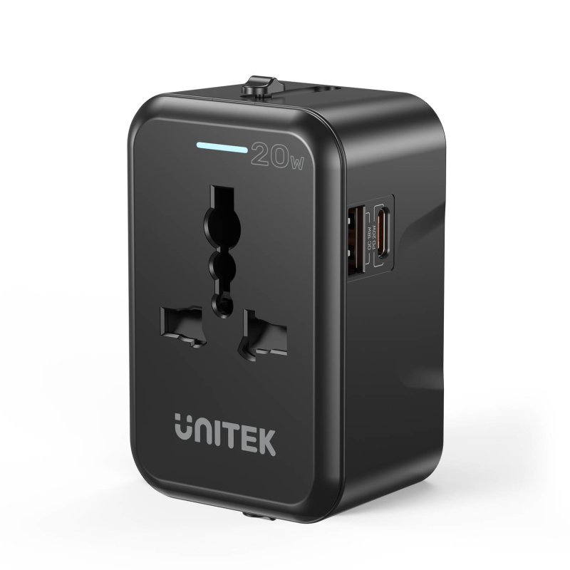 Unitek Ładowarka podróżna EU/US/UK/AUS PD 20 W | PartsPC.pl