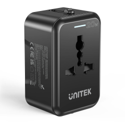 Unitek Ładowarka podróżna EU/US/UK/AUS PD 20 W | PartsPC.pl