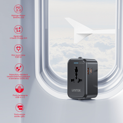 Unitek Ładowarka podróżna EU/US/UK/AUS PD 20 W | PartsPC.pl