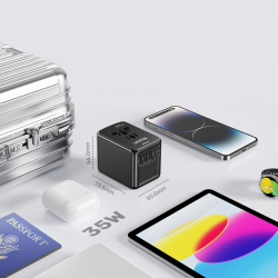 Unitek Ładowarka podróżna EU/US/UK/AUS PD 35 W | PartsPC.pl