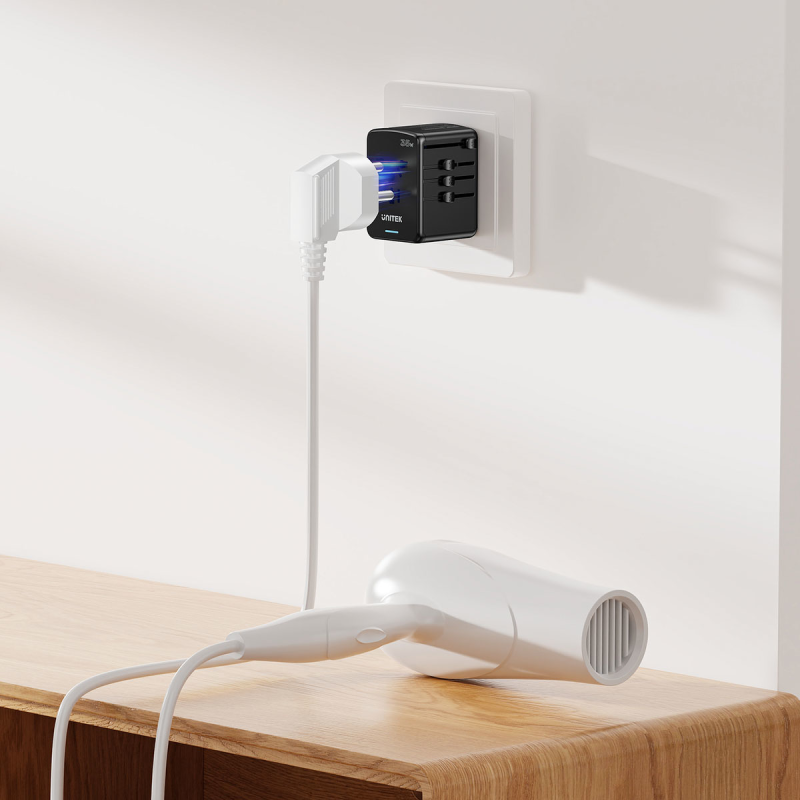 Unitek Ładowarka podróżna EU/US/UK/AUS PD 35 W | PartsPC.pl