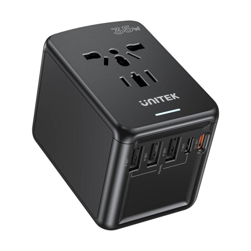 Unitek Ładowarka podróżna EU/US/UK/AUS PD 35 W | PartsPC.pl